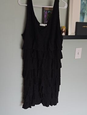 Lulu-B Black Tiered Ruffle Dress XL